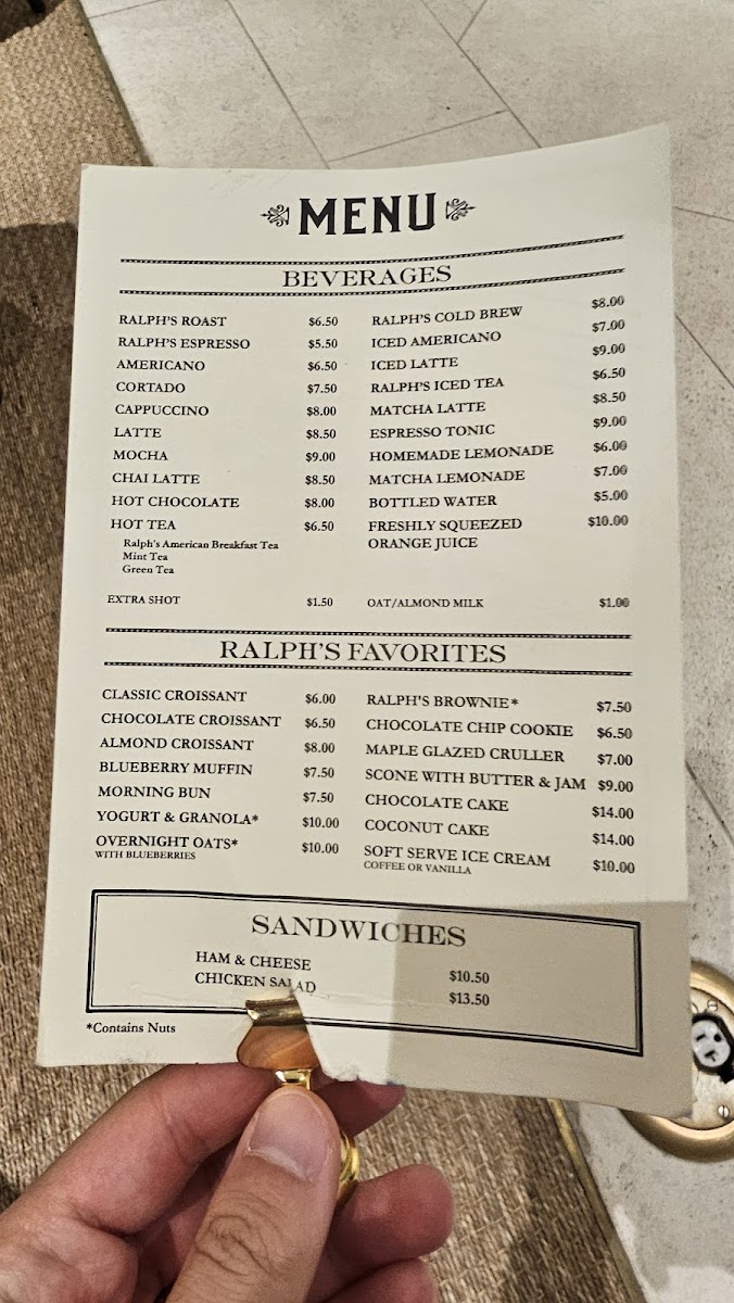 Ralph's Coffee Menu - Image 2